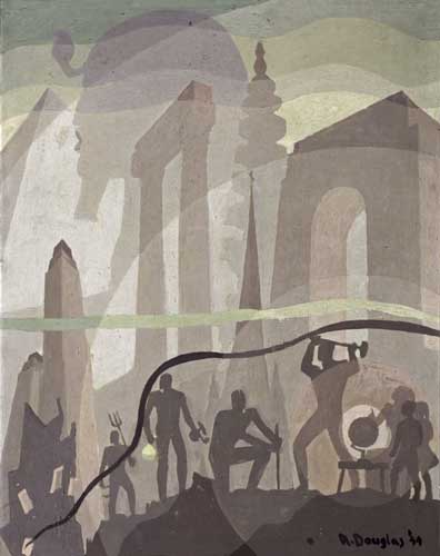 AARON DOUGLAS (1899 - 1979) Building More Stately Mansions.